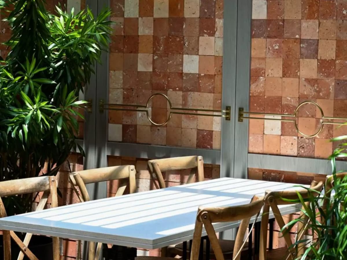 outdoor wooden dining tables and chairs