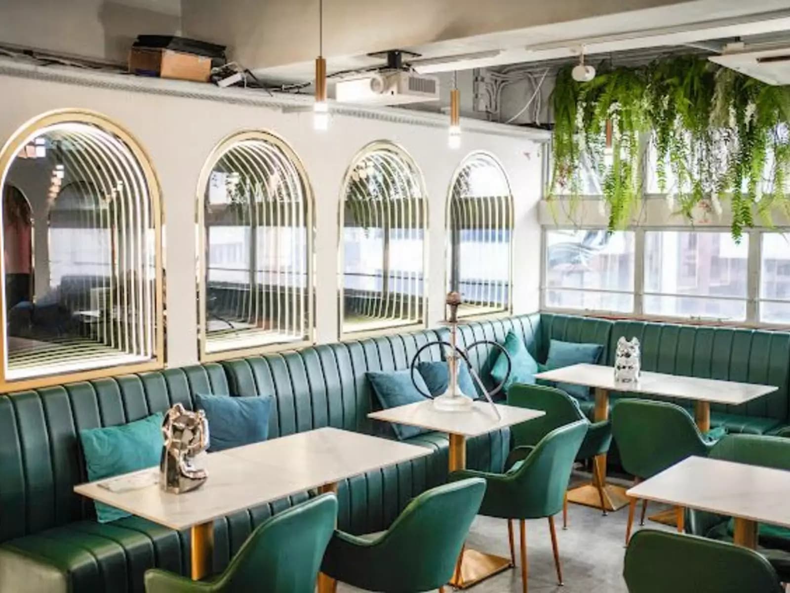 minimalist modern contemporary restaurant interior