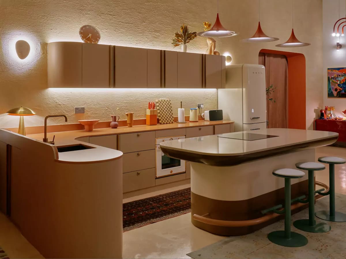 kitchen area for corporate team bonding event