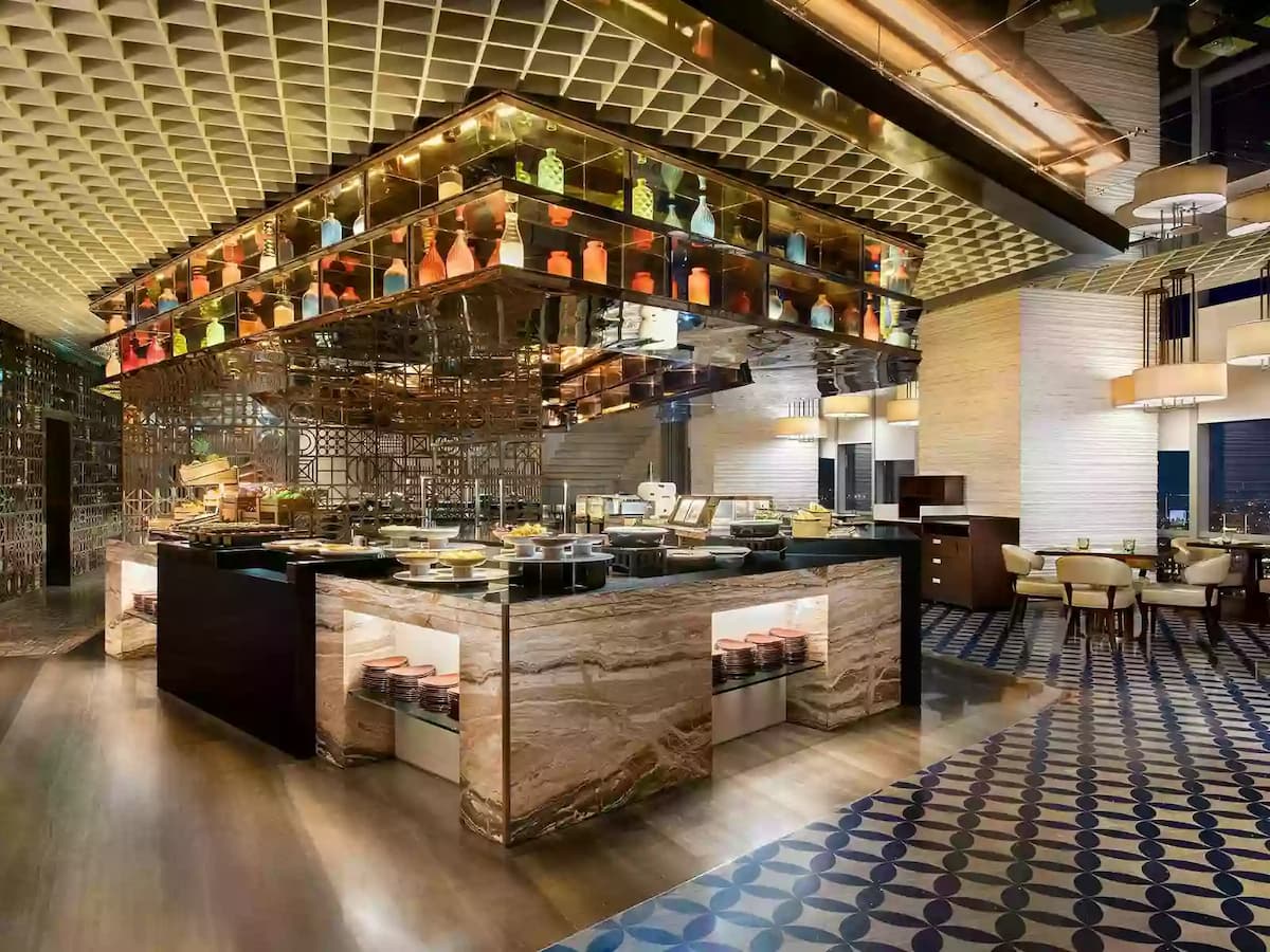 buffet dining area located at the westin hotel jakarta