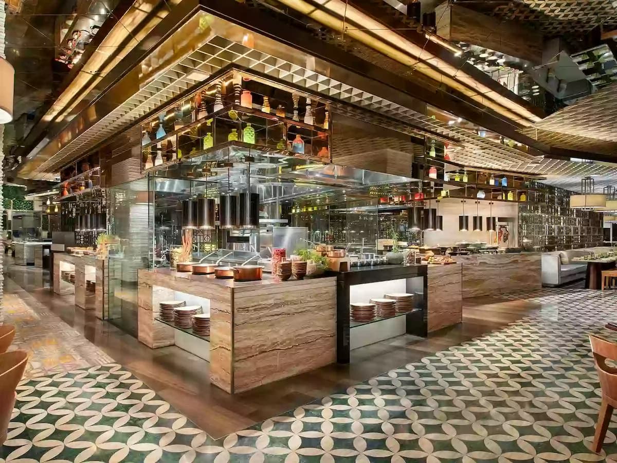 buffet fresh selections are prepared to order at seven different live cooking stations