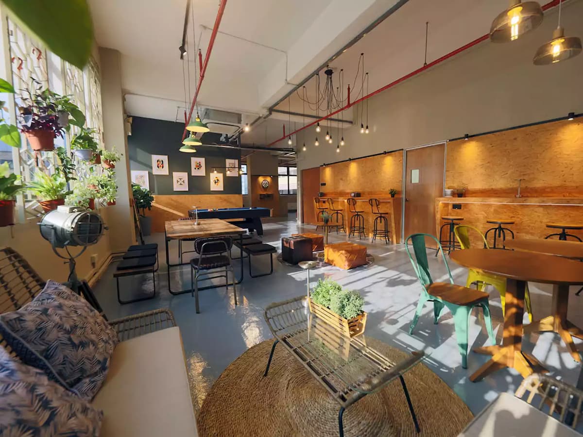 multifunctional event space with natural light from the window
