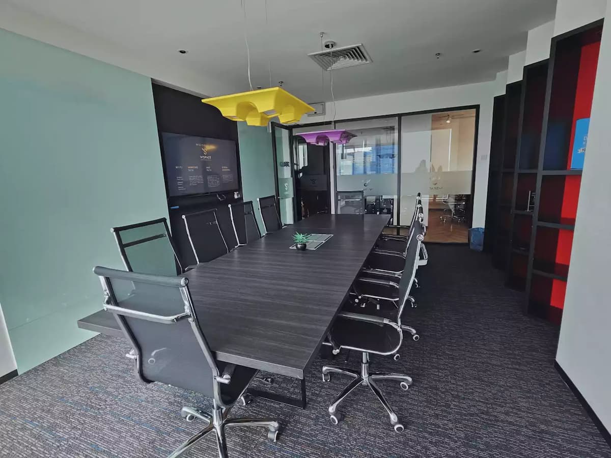 a contemporary meeting room
