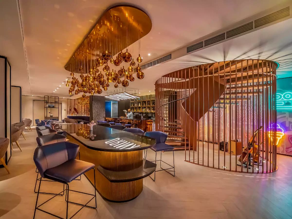 elegant bar area