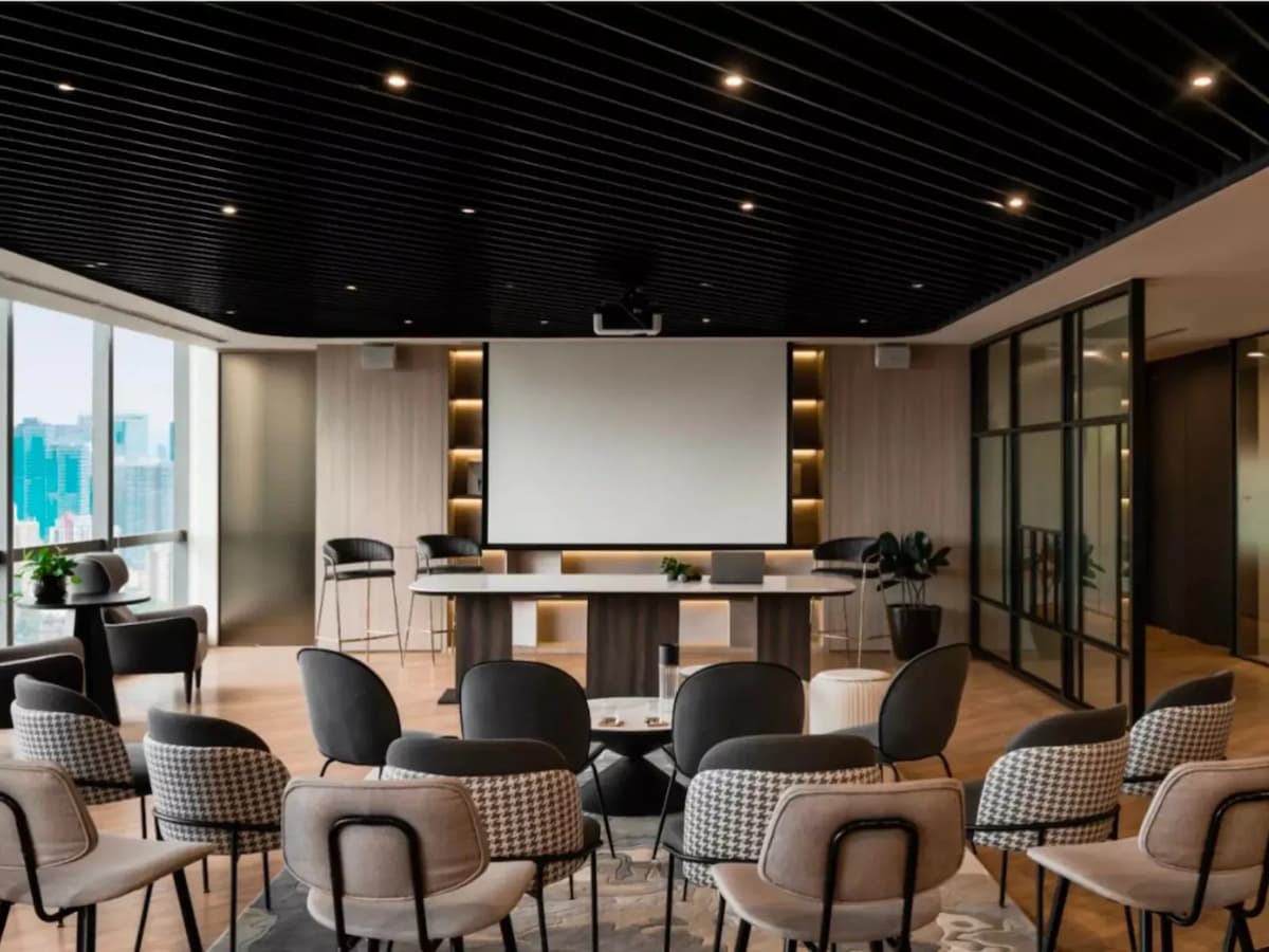 theatre style seating facing a projector screen at seminar and training event space in kuala lumpur