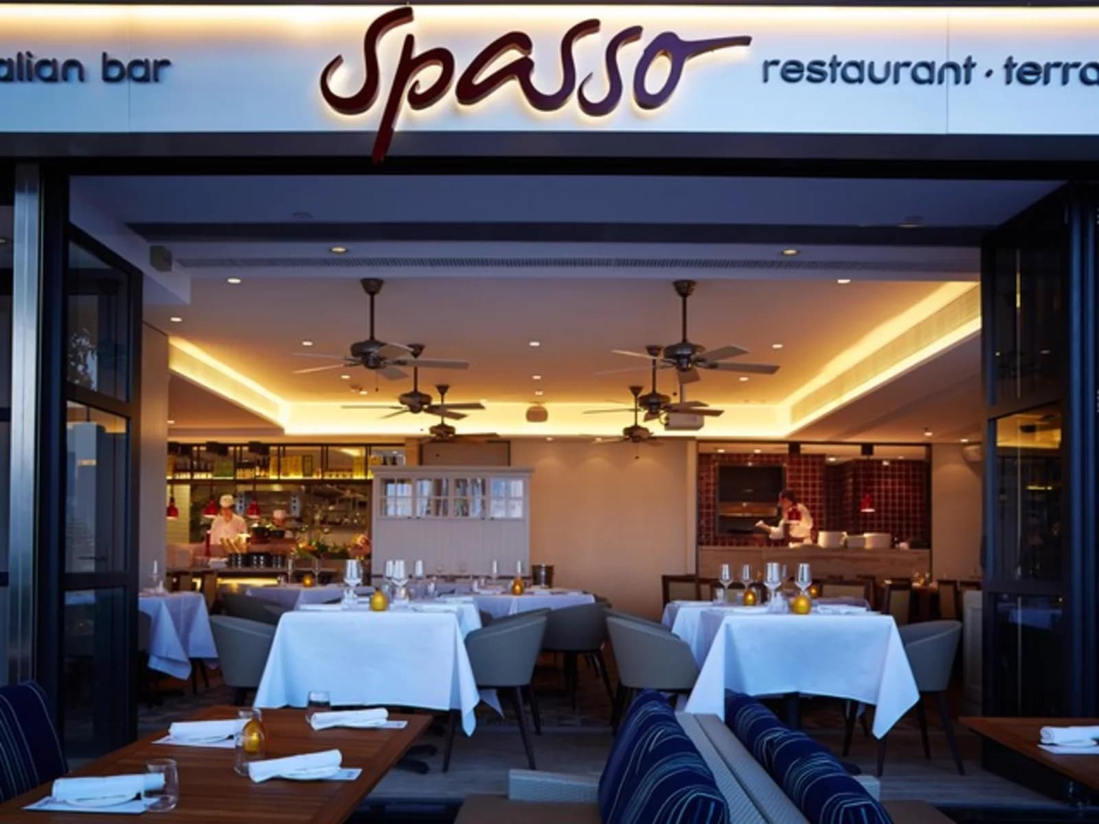 spasso italian bar and restaurant storefront