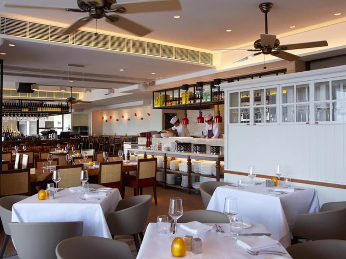 interior of spasso italian bar restaurant