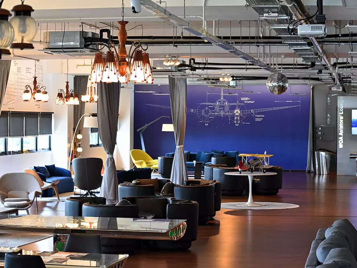 private lounge area with in-built av facilities