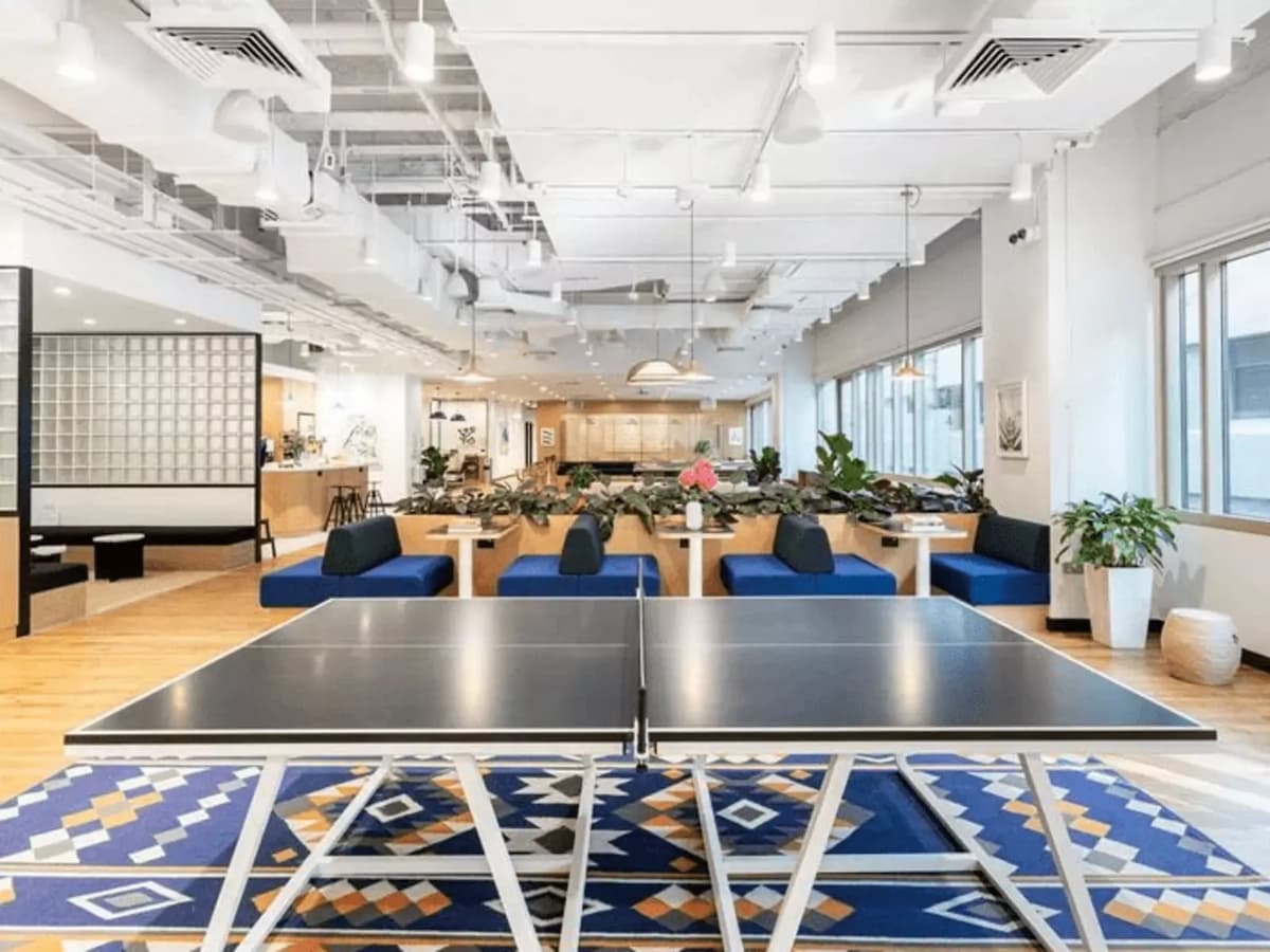 ping pong table in office