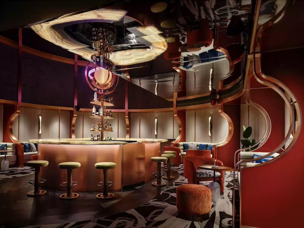 stylish bar area