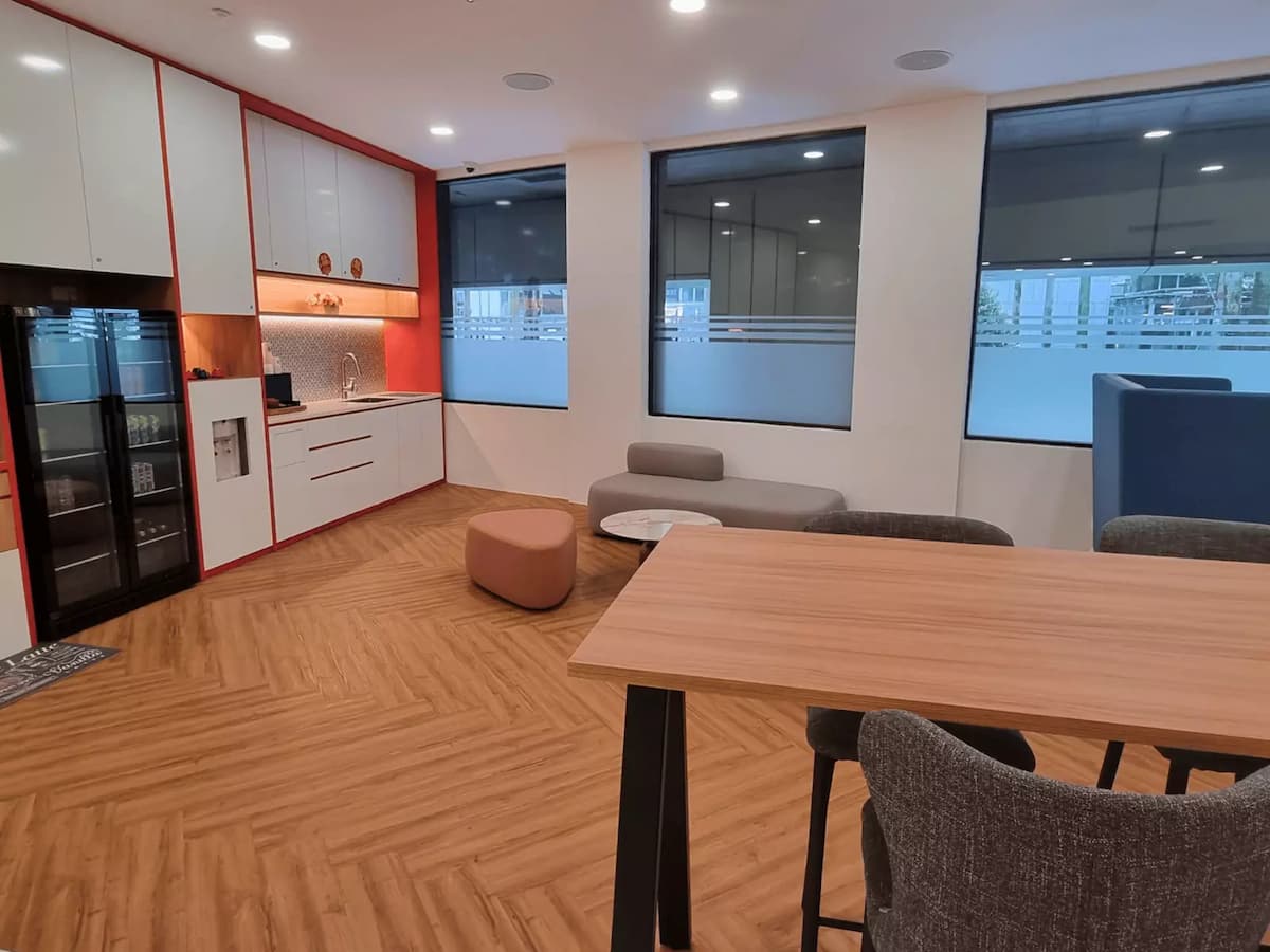 stylish and cozy pantry area with modern furnishings