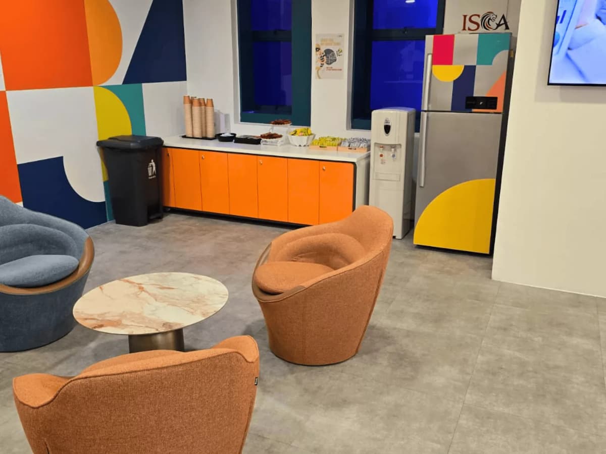 pantry with arm chairs