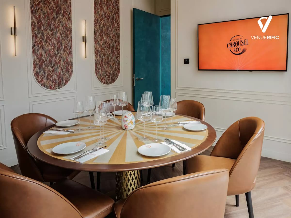 carousel & co. private dining area